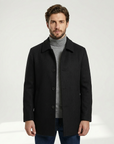 Hamish | Herringbone Inspired Men’s Coat for Classic Styling