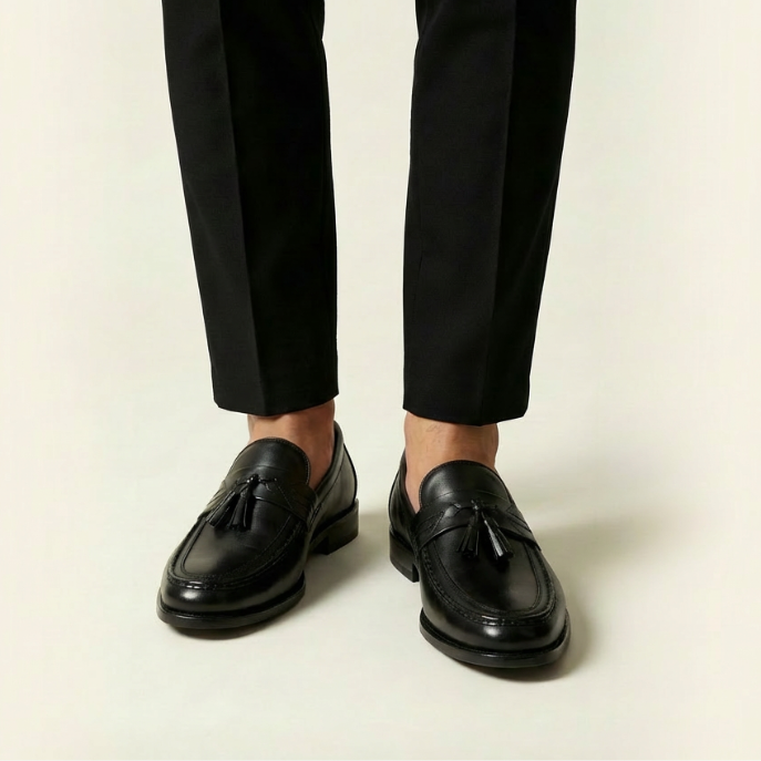 Fynn | Stylish Woven Tassel Loafers Men