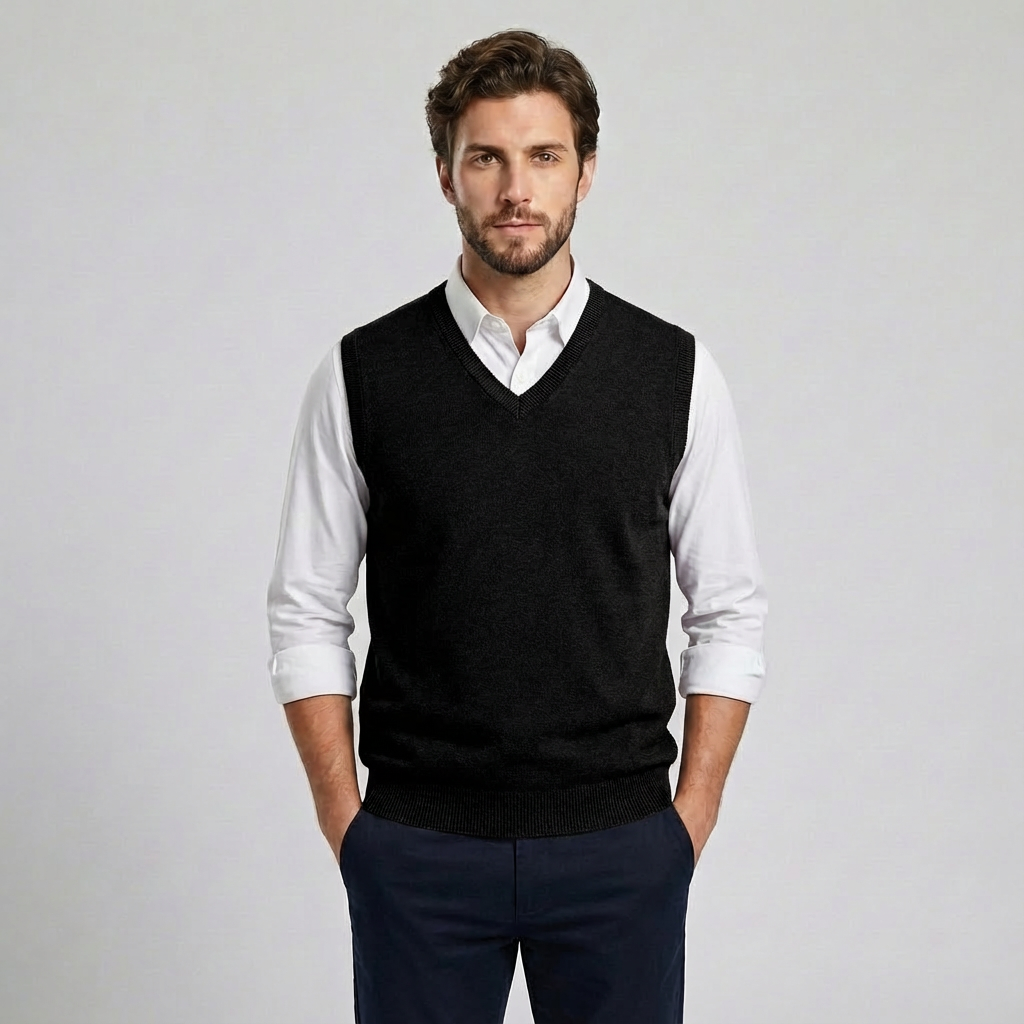 Bailey | Sleek Knitted Men’s Vest with Refined Design