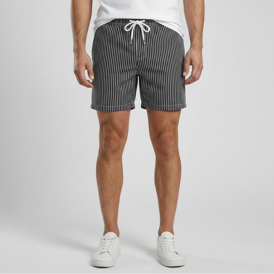 Lucas | Striped Swim-Ready Men’s Shorts with Modern Fit