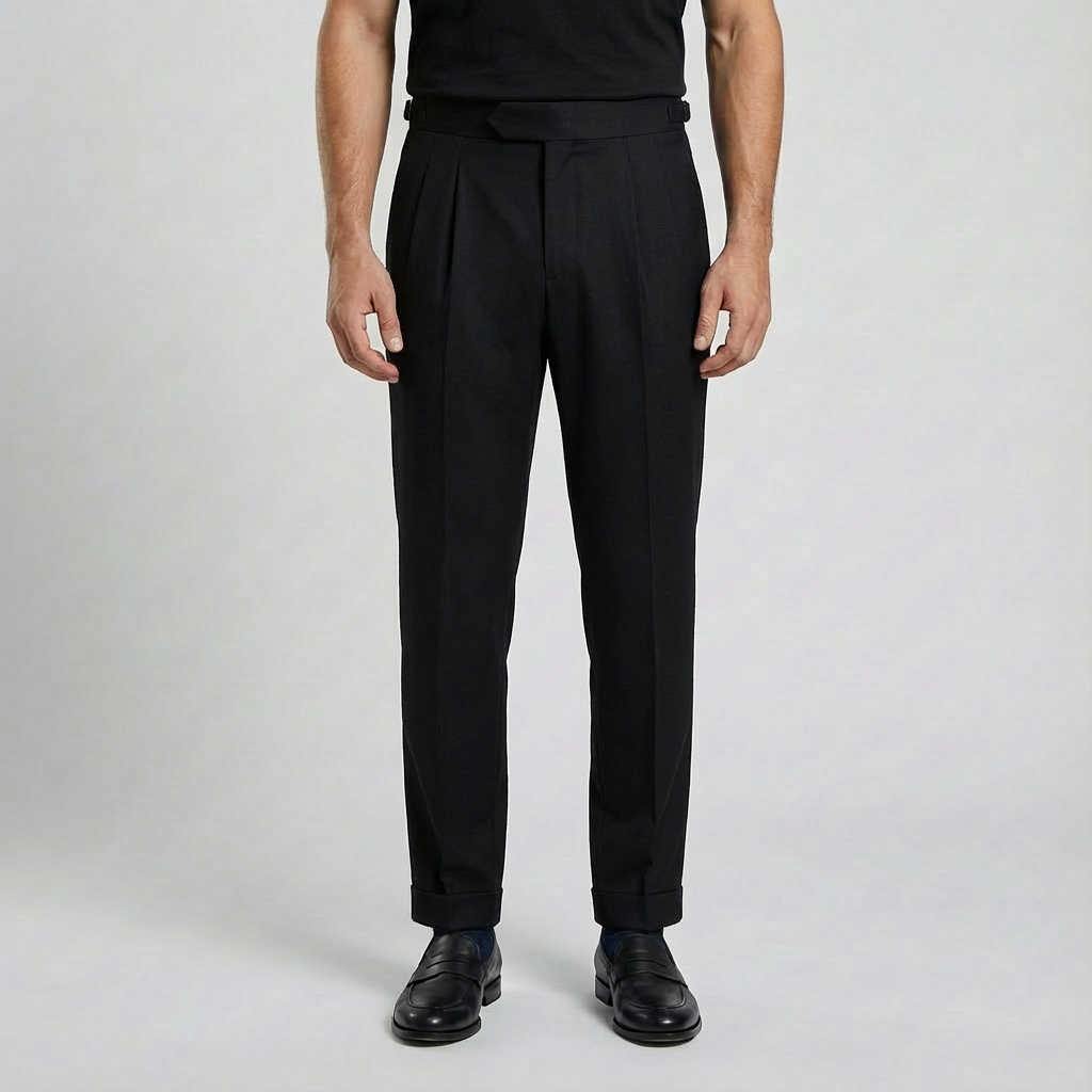 Blake | High-Waisted Pleated Men’s Trouser with Elegant Design