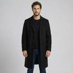 Ethan | Structured Wool Men’s Coats with Extended Length