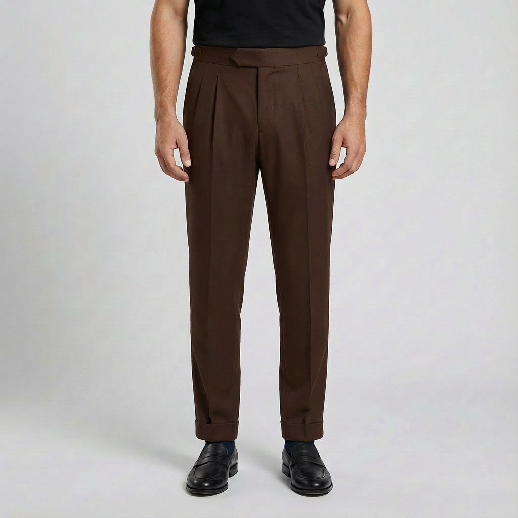 Blake | High-Waisted Pleated Men’s Trouser with Elegant Design