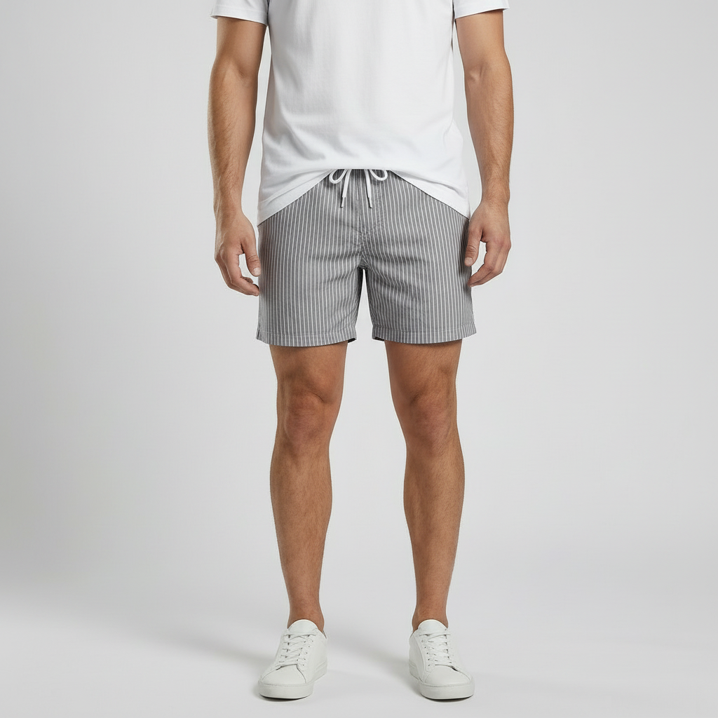 Lucas | Striped Swim-Ready Men’s Shorts with Modern Fit
