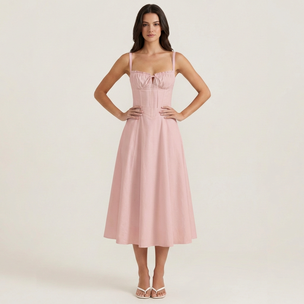 Coralie | Feine Sommer-Mittellange Kleider für Hochzeitsgäste