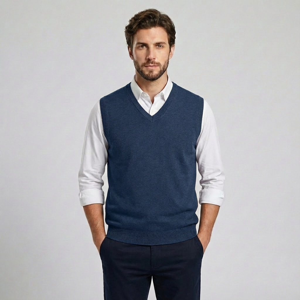Bailey | Sleek Knitted Men’s Vest with Refined Design