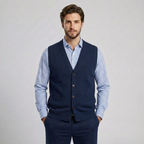 Theo | Moderner Herrenstrickweste für vielseitige Gestaltung