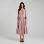 Rhiannon | Damen-Midikleid mit klassischer Form