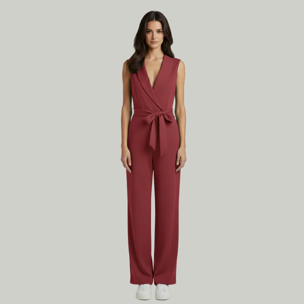 Yasmin | Wrap Front Women’s Jumpsuit with Refined Shape