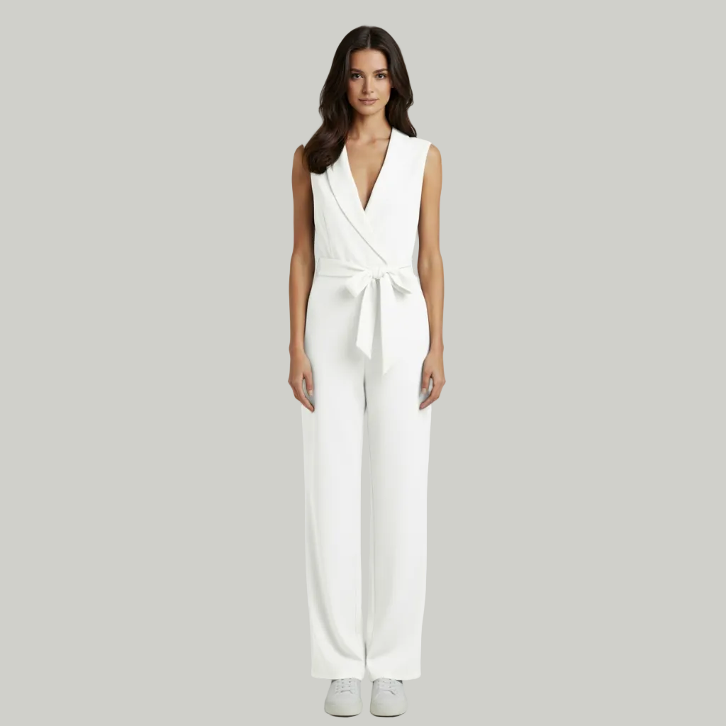 Yasmin | Wrap Front Women’s Jumpsuit with Refined Shape