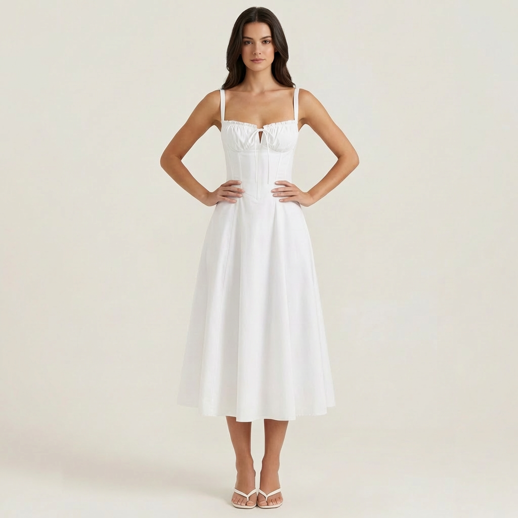 Coralie | Feine Sommer-Mittellange Kleider für Hochzeitsgäste