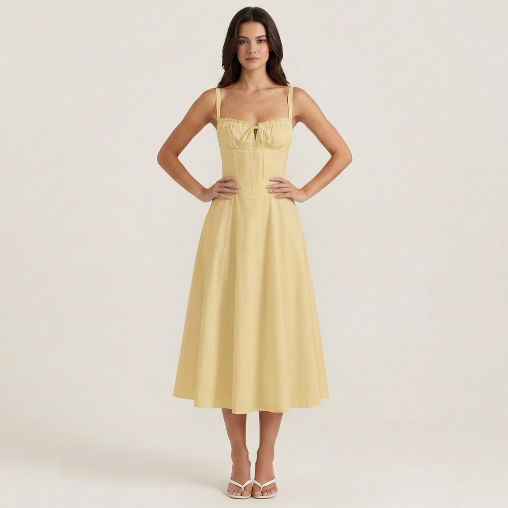 Coralie | Feine Sommer-Mittellange Kleider für Hochzeitsgäste