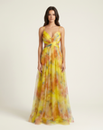 Lottie | Floral Summer Maxi Dress with Feminine Shape