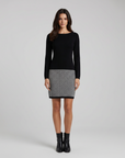 Harper | Houndstooth Detail Casual Dresses for Modern Wear