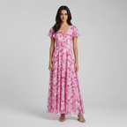Imogen | Feines Sommerkleid mit Blumenmuster und weichem Fall