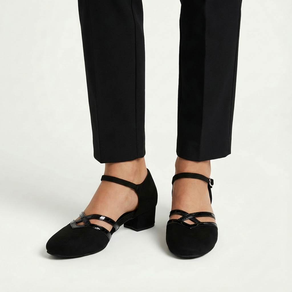 Harper | Von Tanz inspirierte Damenabsätze mit überkreuzten Riemen