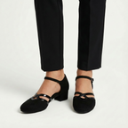 Harper | Von Tanz inspirierte Damenabsätze mit überkreuzten Riemen