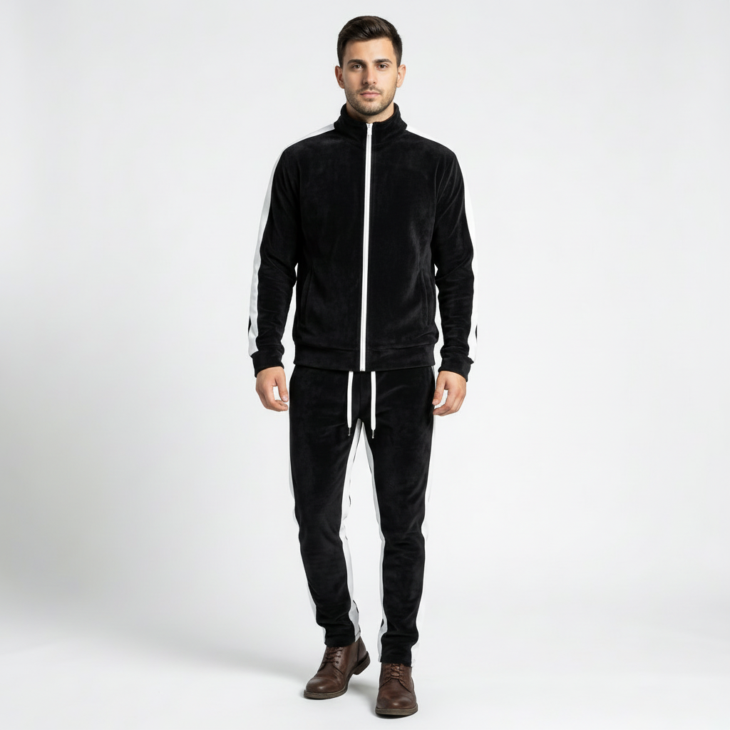 Mitchell | Velvet Comfort Men’s Tracksuit for Elevated Loungewear