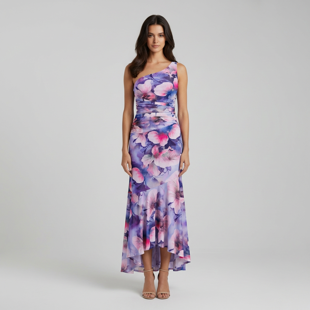 Cassie | Elegantes Sommerkleid für Hochzeitsgäste mit sanftem Fall