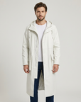 Lachlan | Long Leather Style Men’s Coat for Elevated Wear