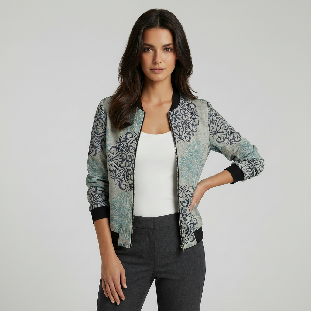 Elvyn | Women’s Bomber Jacket with Bold Print