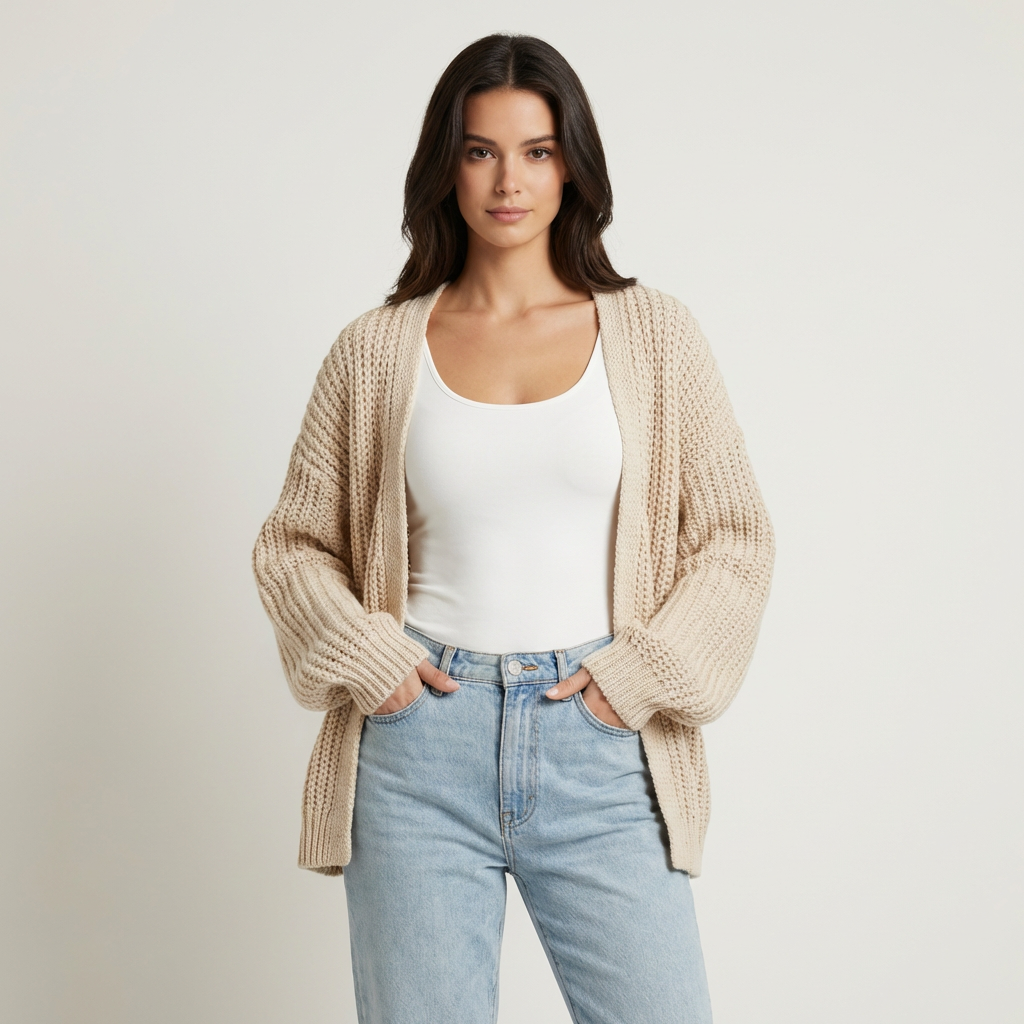 Lucinda | Chunky Knit Women’s Cardigans with Soft Volume