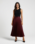 Jasmine | Satin Finish Midi Women’s Skirt for Polished Outfits