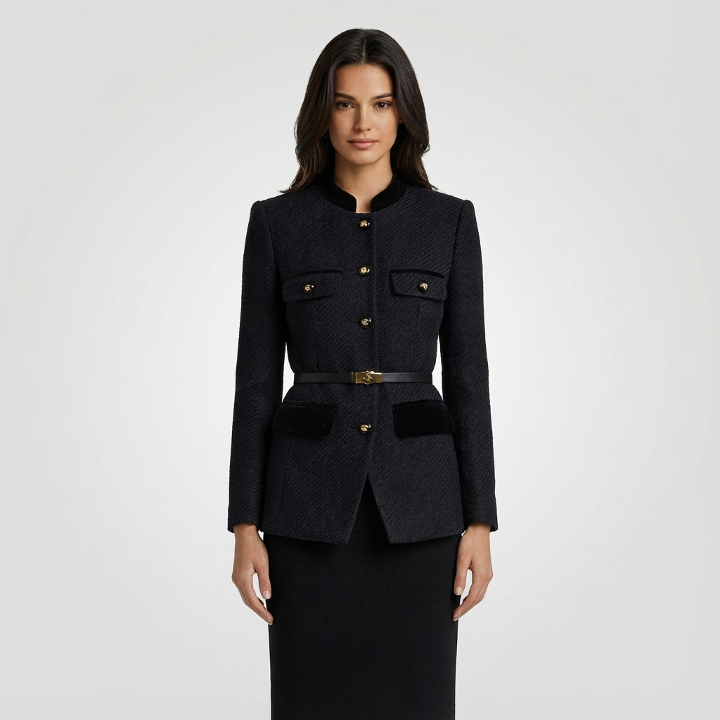 Freya | Maßgeschneiderte Damenblazer mit luxuriösem Samtdetail