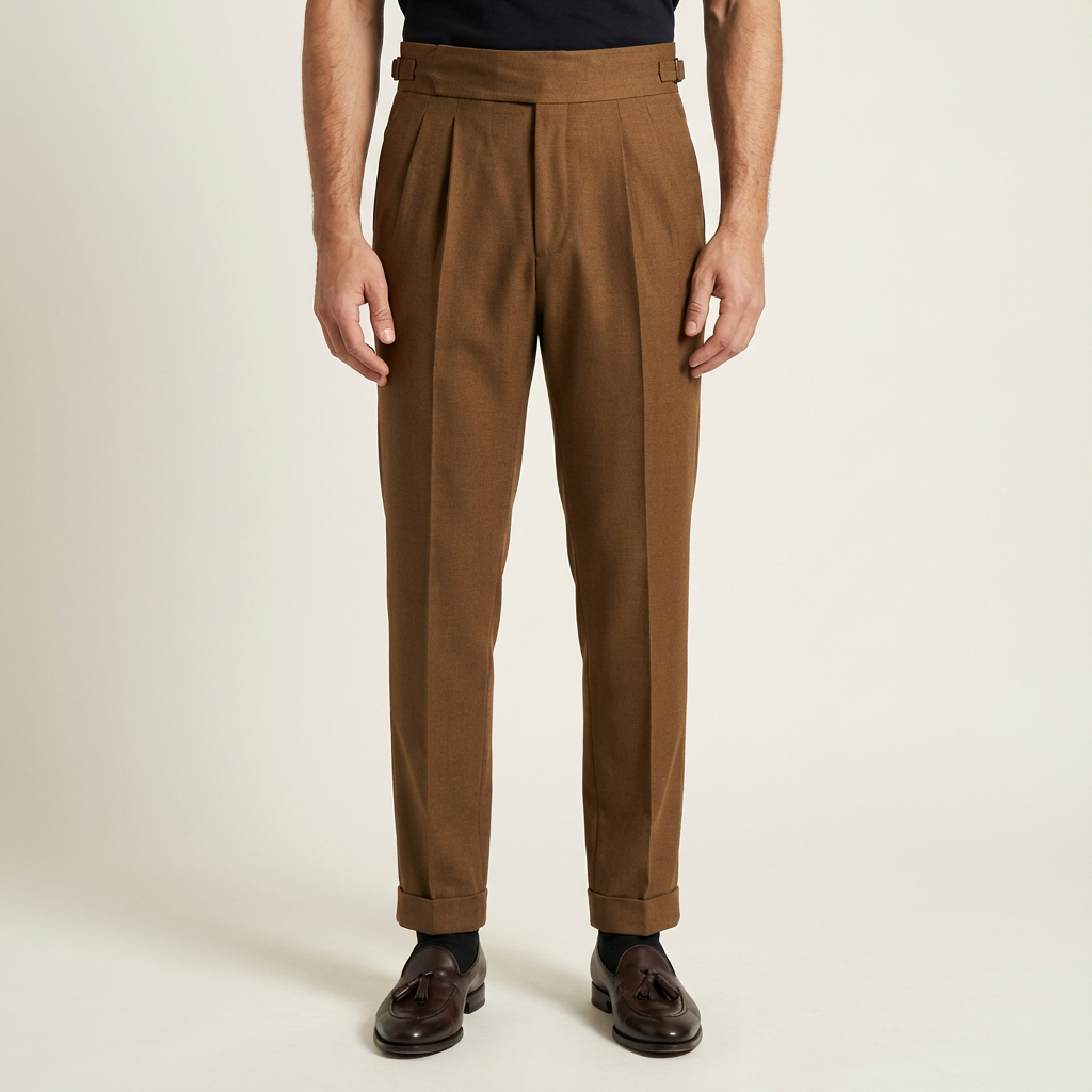 Blake | High-Waisted Pleated Men’s Trouser with Elegant Design