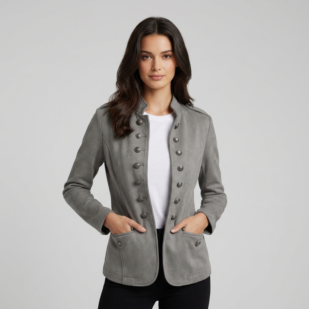 Samantha | Military Style Blazer with Unique Design