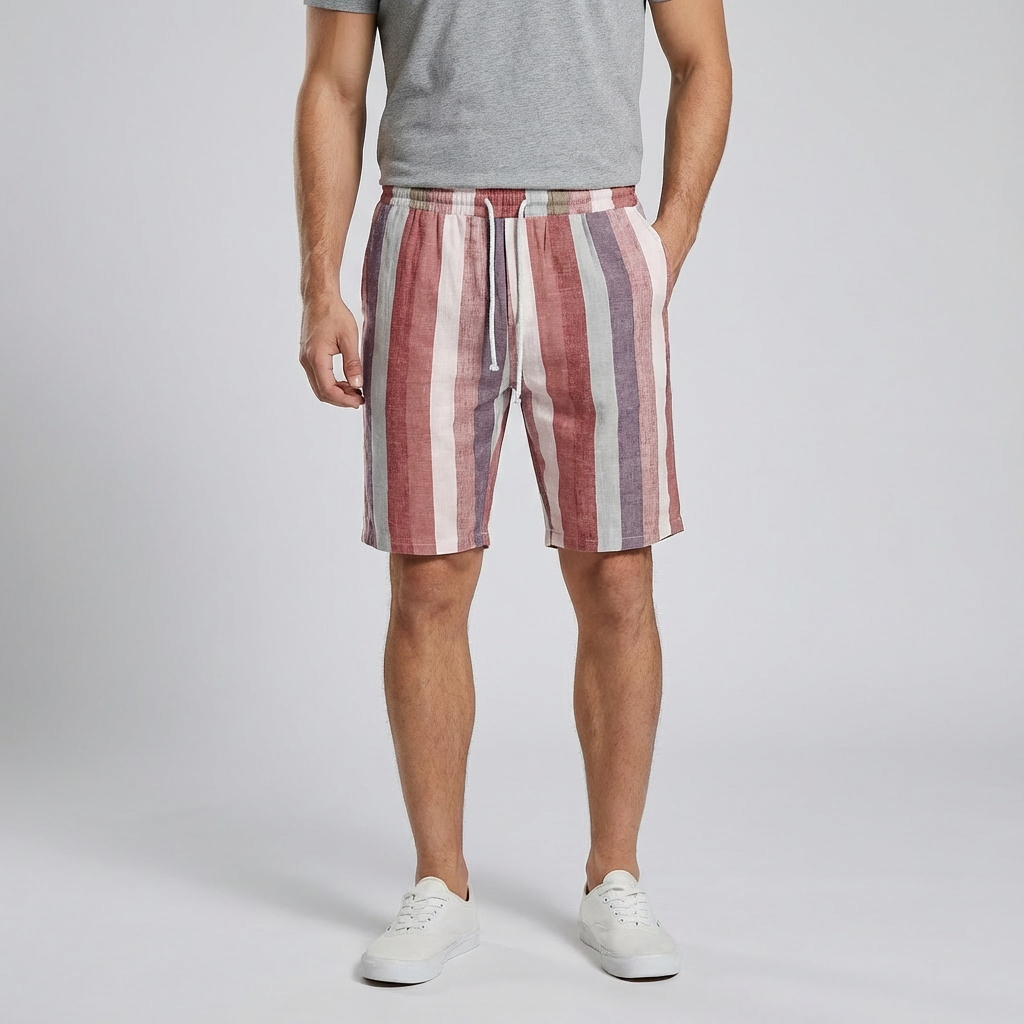 Isaac | Stilvolle Leinen-Herrenshorts für Sommerausflüge