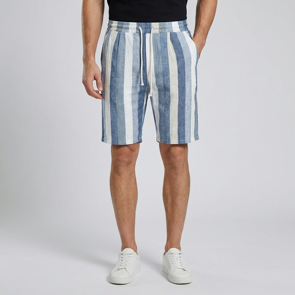 Isaac | Stilvolle Leinen-Herrenshorts für Sommerausflüge
