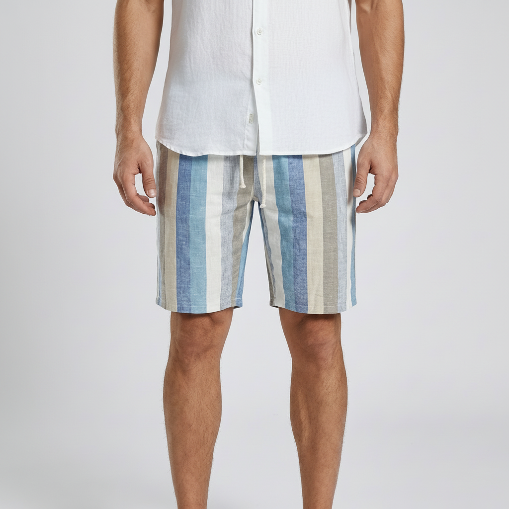 Isaac | Stilvolle Leinen-Herrenshorts für Sommerausflüge