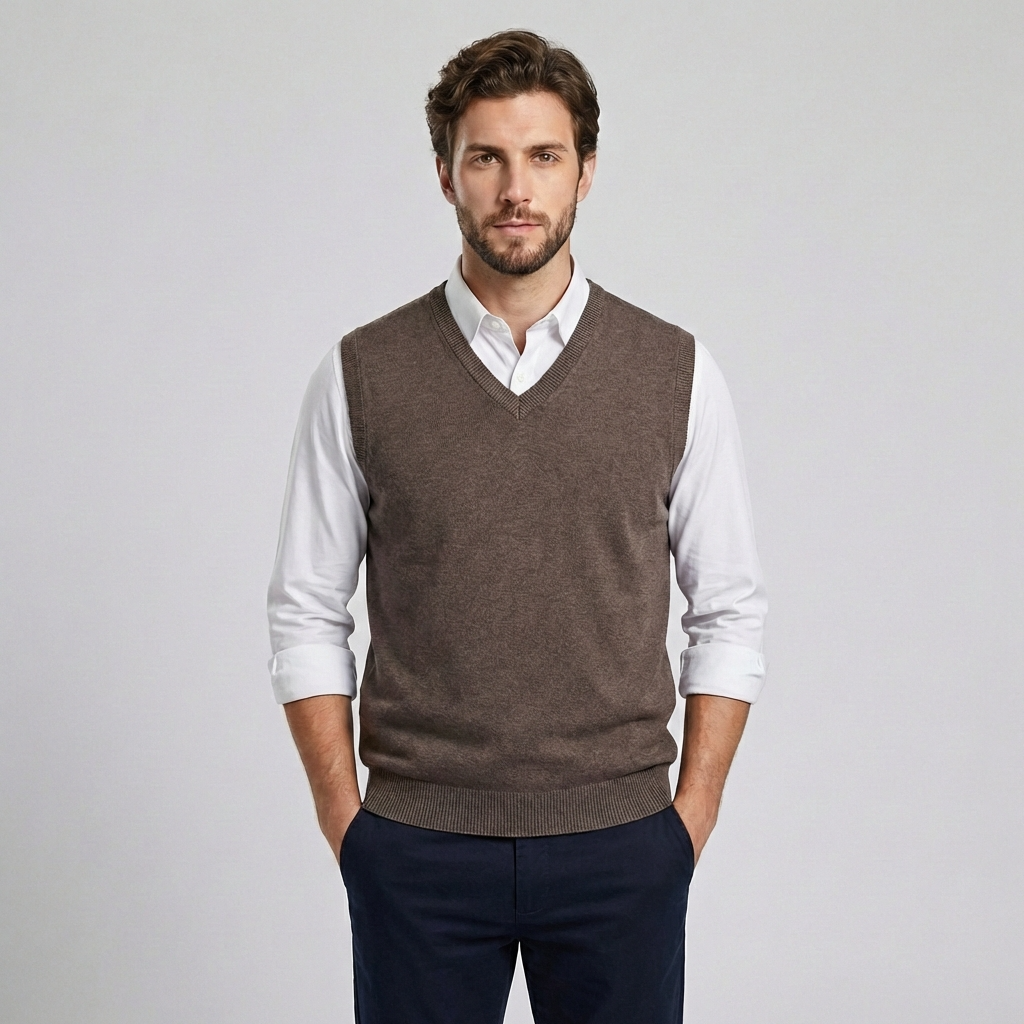 Bailey | Sleek Knitted Men’s Vest with Refined Design