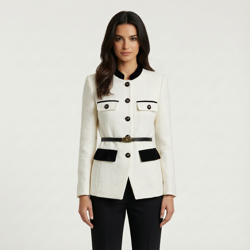 Freya | Maßgeschneiderte Damenblazer mit luxuriösem Samtdetail