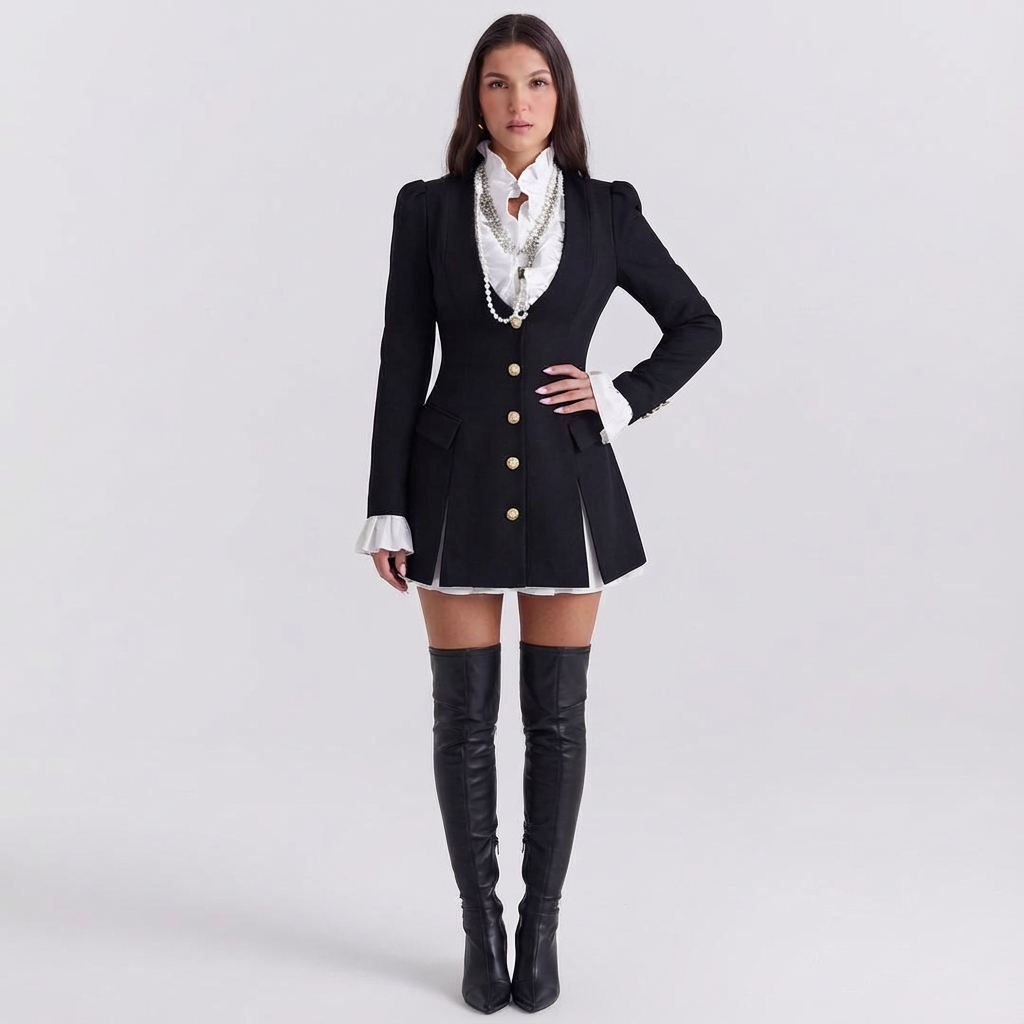 Millie | Womens Dress with Ruffle Detail