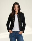 Samantha | Military Style Blazer with Unique Design