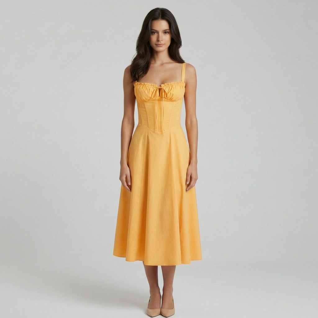 Coralie | Feine Sommer-Mittellange Kleider für Hochzeitsgäste