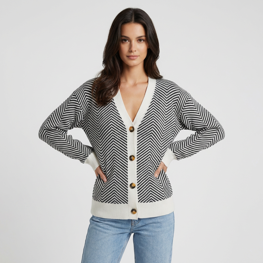 Samantha | Classic Cut Women’s Cardigans with Relaxed Shape