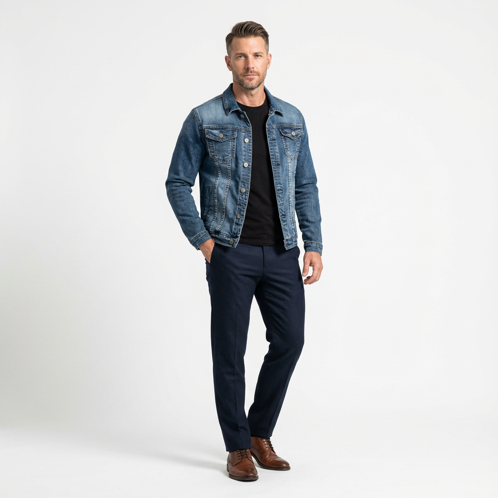 Oliver | Herren Jeansjacke mit klassischem Design