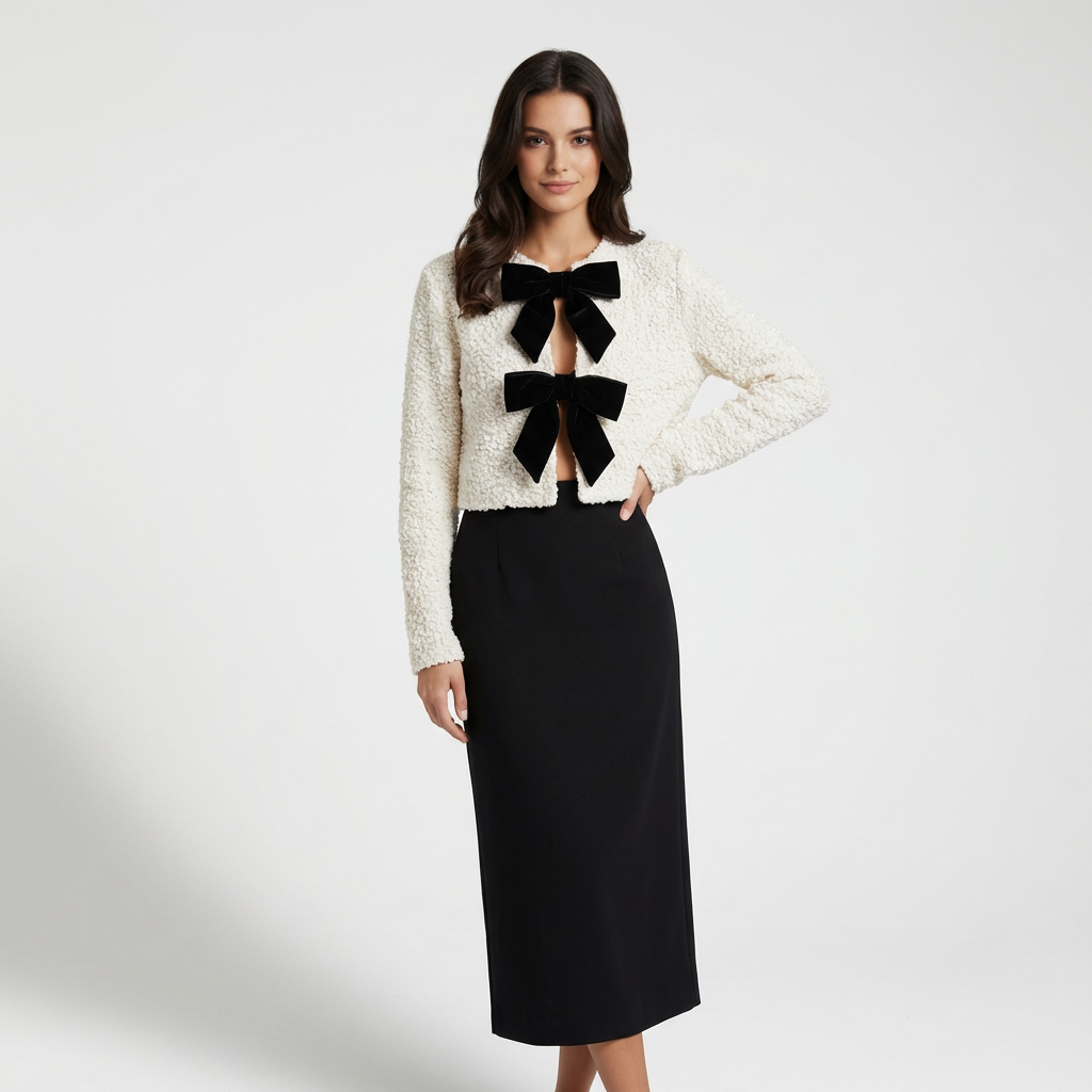 Bianca | Textured Evening Women’s Cardigans with Statement Finish