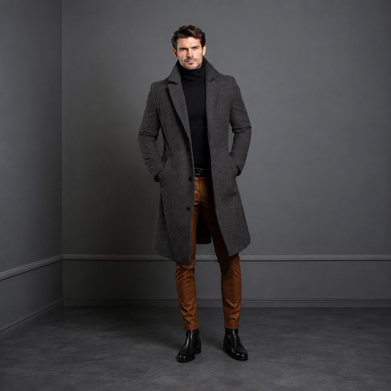 Men's Coat Long | Classic Outerwear