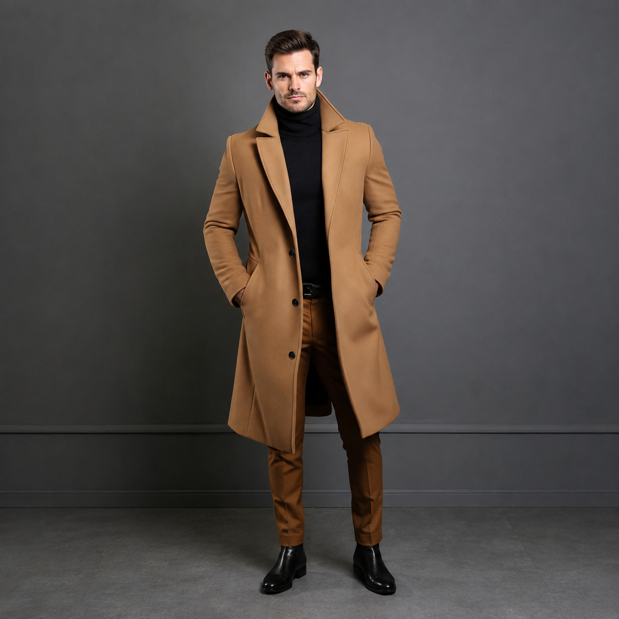 Men's Coat Long | Classic Outerwear