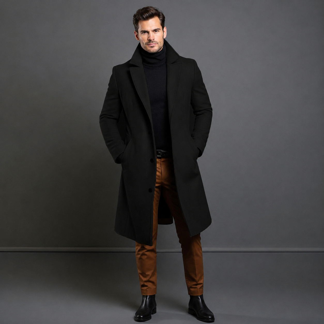 Men's Coat Long | Classic Outerwear