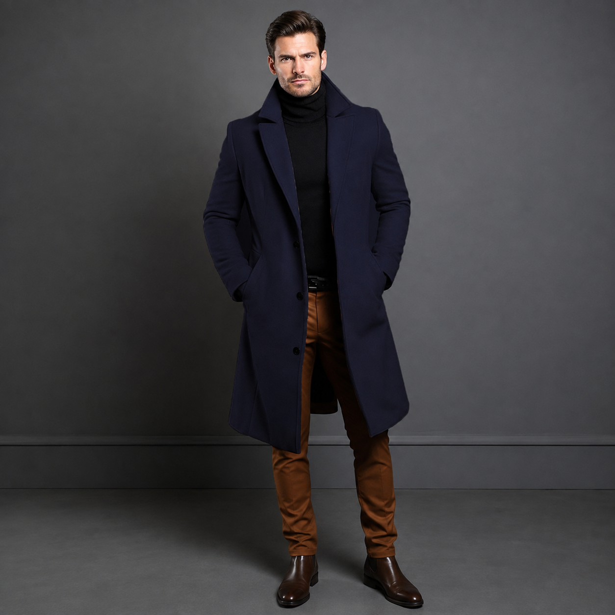 Men's Coat Long | Classic Outerwear