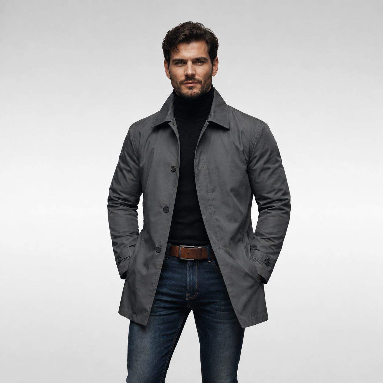 Men's Coat Overcoat Casual | Outerwear