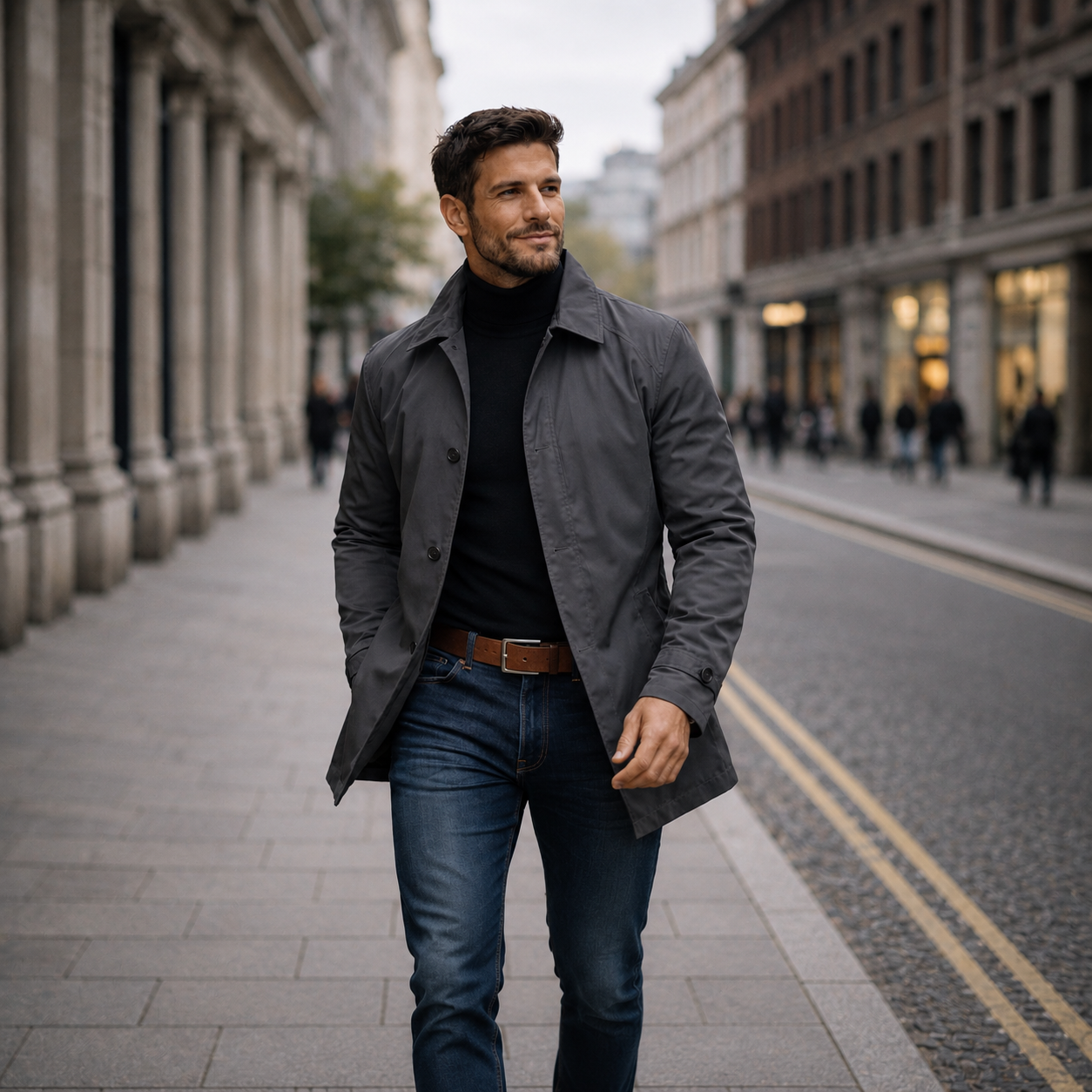Men's Coat Overcoat Casual | Outerwear