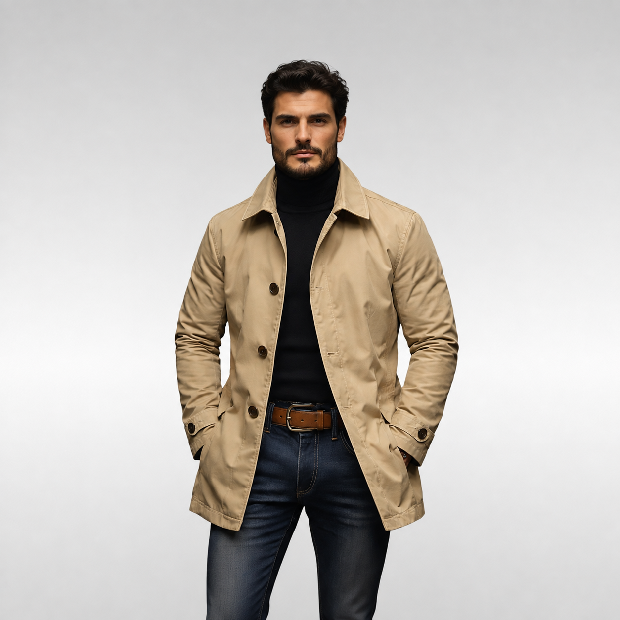 Men's Coat Overcoat Casual | Outerwear