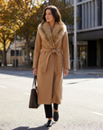 Briony | Faux Fur Detail Women’s Trench Coats for Elevated Wear