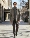 Hamish | Herringbone Inspired Men’s Coat for Classic Styling